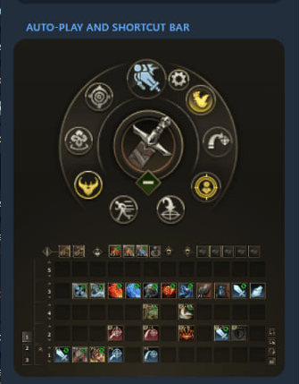 Telegram Bot Auto-Hunt controls and skillbar